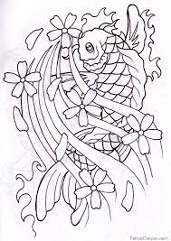 Flash Tattoos Designs 33 Koi Fish Drawing Koi Fish Tattoo Drawing Fish