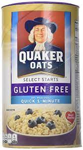 Love the flavour of oatmeal, but can't tolerate gluten? Amazon Com Quaker Oats Select Starts Quick One Minute Oaks Gluten Free