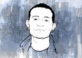 Artist name is on the picture. Chiara Finetti Art In Memory Of Chester Bennington 20 6 17
