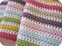 Half Treble Stripe Crochet Blanket Patterns Crochet Crafts Crochet Projects