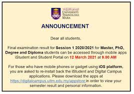 Uitm cawangan perak, kampus seri iskandar. Uitm Student Portal Home Facebook