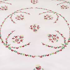 .hand embroidery designs drawings and pencil sketch for hand work, khaka design drawing for embroidery and machine emroidery. Hand Embroidered Cotton White Double Bed Sheet Red Petals With 2 Pillow Covers