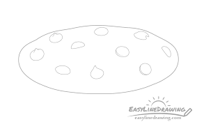 Learn to draw a super cute kawaii themed pizza in just 6 steps these very cute pizza is almost as cute as he is delicious. How To Draw A Cookie Step By Step Easylinedrawing