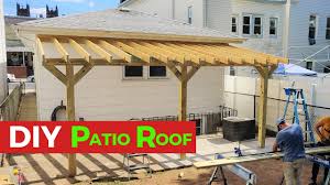 Lovable diy patio cover your home concept ideas awning how to build a wood over window r outdoor pergola backyard. Diy Patio Roof Handybros Youtube
