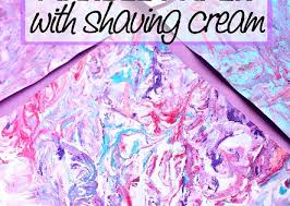 How To Make Marbled Paper With Shaving Cream Paint Rasierschaum Kunst Marmoriertes Papier Rasierschaum