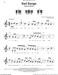Frédéric chopin was a polish composer, his area of mastery was piano and violin, and he was a virtuoso pianist. John Sad Songs Say So Much Beginner Sheet Music For Piano Solo