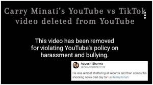 Carryminati, carryislive, yalgaar carryminati reaction, yalgaar reaction, carryminati deleted video, carryminati youtube vs tiktok, amir siddiqui roast, amir siddiqui reaction on yalgaar, amir siddiqui roast carryminati, yalgaar copy song, kunal kamra reaction yalgaar, kunal roasted by public, harsh beniwal 2.0 Carry Minati S Youtube Vs Tiktok Record Breaking Video Is Removed From Youtube Atrendhub