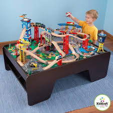 Kidkraft waterfall junction train set & table, gray dimensions: Costco Kidkraft Super Highway Train Table 119 99 Train Set Table Train Table Building For Kids