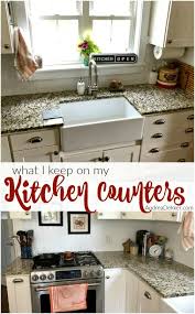You can do a built in soap dispenser that you fill from under the countertop, but that would require another hole in your counter. What I Keep On My Kitchen Counters Andrea Dekker