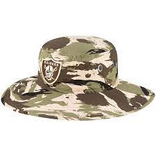 Men S New Era Camo Las Vegas Raiders Adventure Boonie Bucket Hat Hats Raiders Nfl Hats