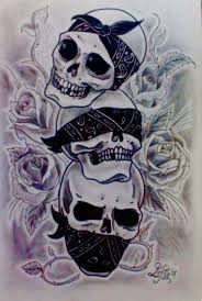 The 3 Evils Hear Speak See No Evils Evil Skull Tattoo Evil Tattoos Skull Tattoo Design