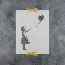Banksy Love Rat Stencil Banksy Stencil Its A Girl Balloons Banksy Art