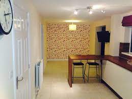 Magnolia White Decorating Job With Papered Feature Wall Leyland Matt Emulsion Dulux Trade High Gloss Woodwork Decorating Jobs Decor Home Decor