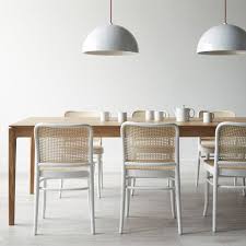 Dome White Large Pendant Lamp Rattan Dining Chairs Woven Dining Chairs White Dining Chairs