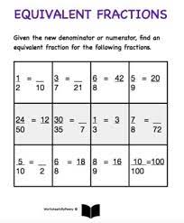 B) developing fluency with whole number and decimal operations. Equivalent Fractions Worksheet By Worksheets By Penny Tpt