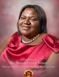 Obituary information for Ms. Sharon Denise Brown