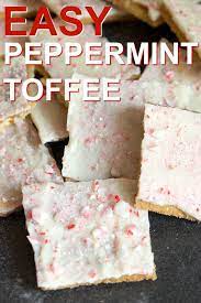 Easy Christmas Peppermint Toffee Recipe Christmas Cooking Toffee Easy Peppermint
