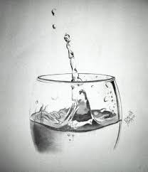 De Tekening Ziet Er Best Mooi Uit Omdat Er Met Veel Diepte Echt Water Is Gemaakt Dat Lijkt Mij Pers Kunst Ideeen Tekenen Realistische Tekeningen Leer Tekenen