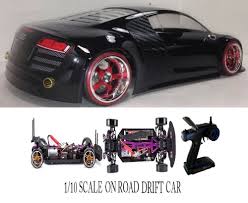 1 10 Scale Audi R8 Rtr Custom Rc Drift Cars 2 4ghz Charger Blk Redcatracing Rc Drift Cars Drift Cars Rc Drift