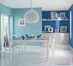 Here We See How A Two Tone Blue Room Can Be So Effective Paint Interior Decor Dining Room Colors Open Plan Living Room Turquoise Walls