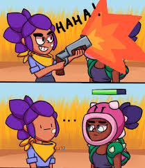 Shelly Vs Rosa Brawl Stars By Lazuli177 Brawl Star Character Stars