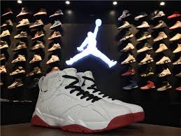 Air Jordan 7 Retro History Of Flight White Varsity Red Black For Sale Hoop Jordans