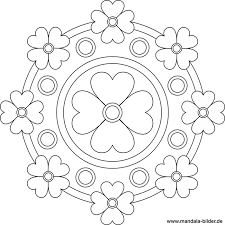 Mandala Vorlagen Für Senioren Mit Blumen