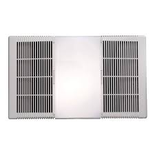They can be combined in a single installation or wired to a single switch each. Broan Bathroom Bath Ceiling Combination Combo Grille Exhaust Ventilation Fan Vent Heater And Light White Target