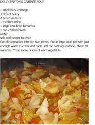 Dolly Parton Diet Recipe Cabbage Soup Diet Recipe Cabbage Soup Recipes Recipes