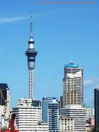 The sky tower is an observation and telecommunications tower in new zealand located in auckland on the corner of victoria street and federal street. Sky Tower Auckland 1997 Structurae