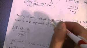 Multi Step Conversions 4 Of 4 Lb Gal To G Ml Youtube