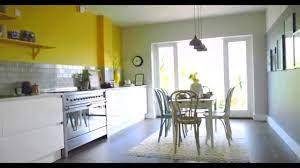 Geometric fabric yellow and grey amazon com. Kitchen Ideas Create A Yellow Grey Colour Scheme With Dulux Youtube