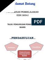 Pengurusan pembelajaran (management of learning). 2 Kemahiran Asas Dalam Bimbingan Dan Penasihatan 1