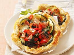 Mini Quiche Aus Blatterteig Mit Zucchini Spinat U Rezept Quiche Lebensmittel Essen Blatterteig