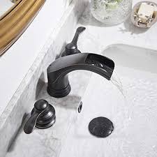 You're reviewing:juno bathroom sink faucet in oil rubbed bronze. Widespread Bathroom Faucet Oil Rubbed Bronze Vanity Bath Waterfall 3 Hole Black Farmhouse Sink 2 Handles Basin 8 16 Inch Farmhouse Goals