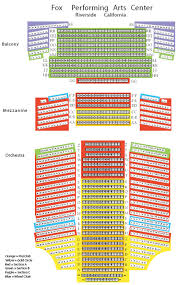 Fox Performing Arts Center Seating Chart Theatre In La
