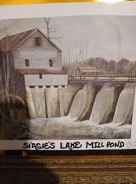 I'm a artist From Emporia Virginia, Slagle Lake Mill Pond dated in 1898  burnt down in the 90s due to arson. This Lake has has history and is a  Legend!