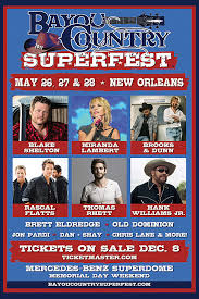 Bayou Country Superfest Fan Fest Arhistratig