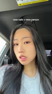 i love my new nails hehe 🤍 #nails #transition #korean