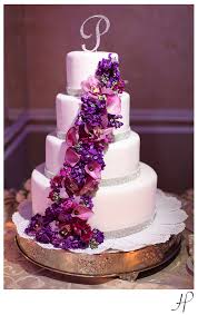 Maybe you would like to learn more about one of these? Wedding Cake With Purple Flowers I Hope This Cake Was As D Flickr