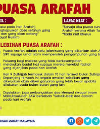 Tepatnya ialah pada tanggal 9 dzulhijah. Puasa Arafah Dan Niat Puasa Arafah