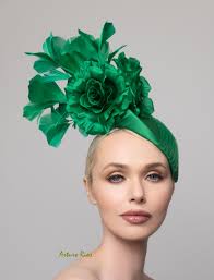 Emerald Green Pillbox Fascinator, Green Cocktail Hat, Wedding Fascinator,  Kentucky Derby Fascinator, Luncheon Headpiece