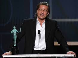 Brad pitt won his first golden globe in 24 years, for his supporting role in 'once upon a time in brad pitt wins golden globe, tells leonardo dicaprio he would have saved him in titanic. Brad Pitt Made A Bit Of Fun Of Himself During His Sag Awards Speech E Online Ca