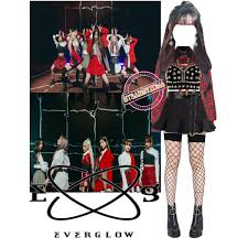 Fashion Set Everglow Bon Bon Chocolat 7th Member Inspired Outfit Created Via Kpop Outfits Stage Outfits Trendy Outfits