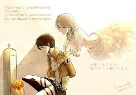 Eren jaeger desktop wallpapers, hd backgrounds. Hd Wallpaper Carla Day Eren Jaeger Kyojin Mother Mother S Shingeki Wallpaper Flare