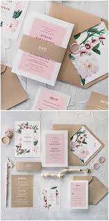 Botanical Wedding Invitation Delicate Pink And White Color Scheme Simple And Beautif Wedding Invitations Handmade Wedding Invitations Wedding Invitation Cards