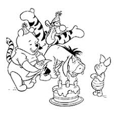 Winnie the pooh coloring pages are printable pictures of a cute teddy bear and a bunch of his best friends from a.a. Top 30 Free Printable Cute Winnie The Pooh Coloring Pages Online