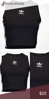 Black Adidas Crop Top Adidas Crop Top Adidas Crop Top Clothes Design Goddess Fashion