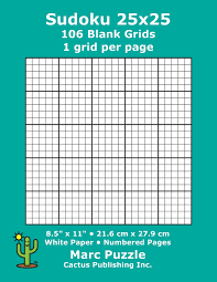 These instructions detail the method for creating a printable grid using microsoft word. Sudoku 25x25 106 Blank Grids 1 Grid Per Page 8 5 X 11 216 X 279 Mm White Paper Page Numbers Number Place Su Doku Nanpure 25 X 25 Puzzle Template Boards