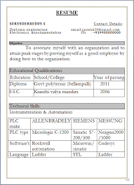 Resume Blog Co Resume Sample Free Download In Word Doc Diploma Engineer With Govt Polytecnic Having 2 Years Experiance